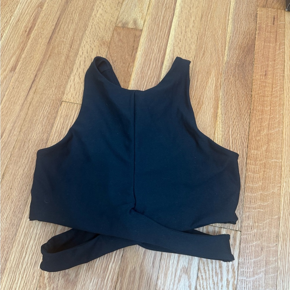 Ecco Black Polyester-Spandex Top